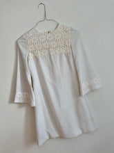 Load image into Gallery viewer, Short White Lace A-Line Dress