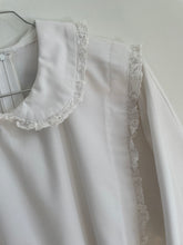 Load image into Gallery viewer, White Jumpsuit with Lace Trim