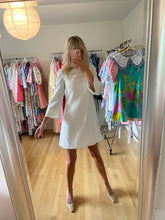 Load image into Gallery viewer, Short White Lace A-Line Dress