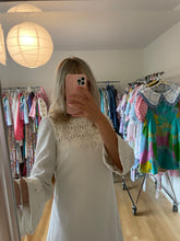 Load image into Gallery viewer, Short White Lace A-Line Dress