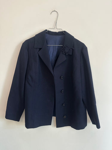 Navy Blue Wool Jacket