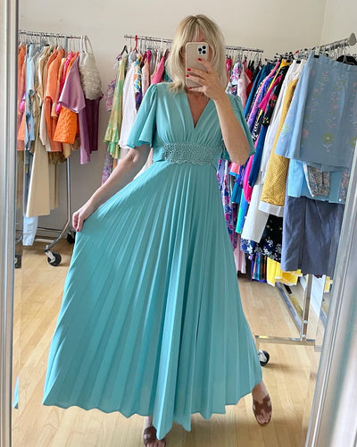 Pleated Maxi Dress