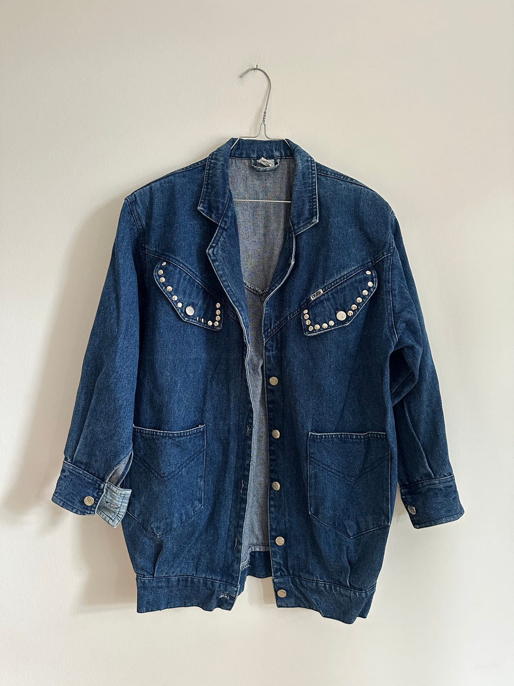 Denim Coat with studs