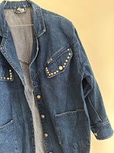 Load image into Gallery viewer, Denim Coat with studs