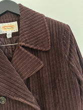 Load image into Gallery viewer, BROWN CORDUROY DOUBLE BREASTED JACKET