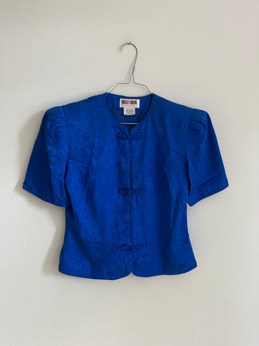 Blue Silk Shirt