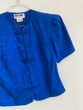 Load image into Gallery viewer, Blue Silk Shirt