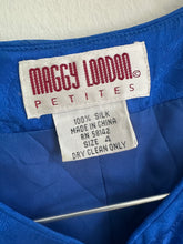 Load image into Gallery viewer, Blue Silk Shirt