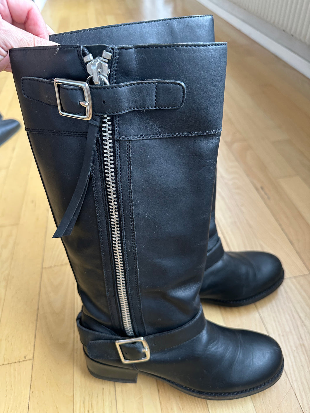 Black Biker Boots