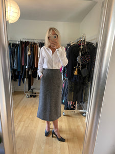 Wool Pencil Skirt