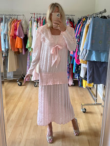 Baby Pink Pleat Dress