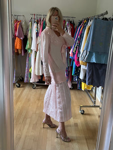 Baby Pink Pleat Dress