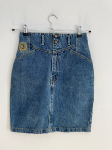 High Waist Denim Skirt