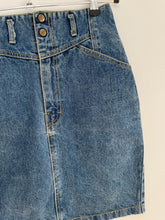 Load image into Gallery viewer, High Waist Denim Skirt