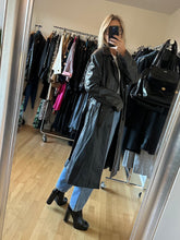 Load image into Gallery viewer, Leather Trench Coat