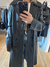 Load image into Gallery viewer, Leather Trench Coat