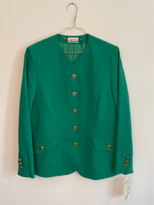 Green Wool Blazer