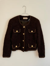 Load image into Gallery viewer, Brown Bouclé Jacket