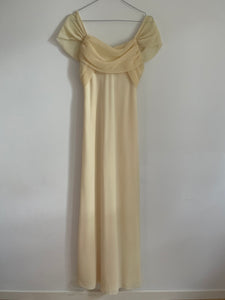 Pale Yellow Chiffon Dress