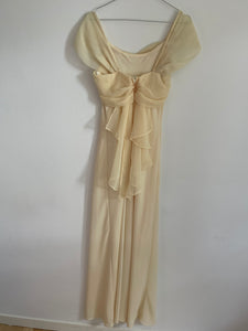 Pale Yellow Chiffon Dress