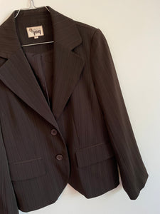 Brown Pinstripe Blazer