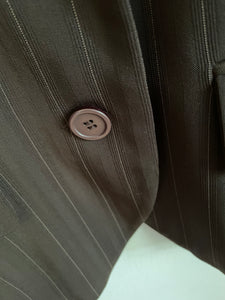 Brown Pinstripe Blazer