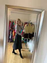 Load image into Gallery viewer, Black Leather Midi Skirt