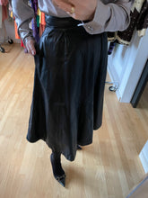 Load image into Gallery viewer, Black Leather Midi Skirt