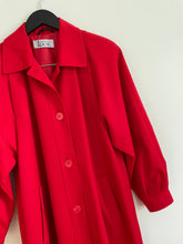 Load image into Gallery viewer, Red Trench Coat