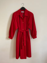 Load image into Gallery viewer, Red Trench Coat