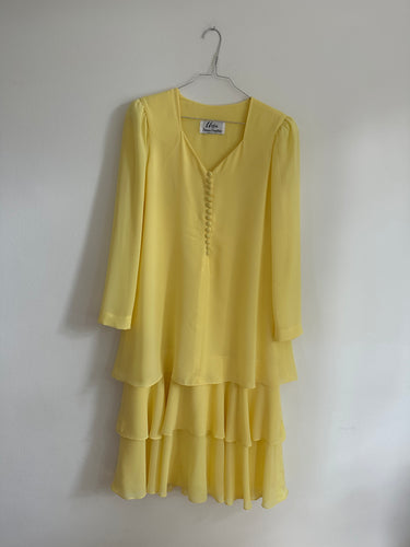 Yellow Chiffon Dress