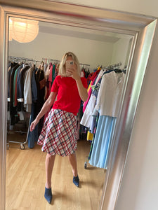 Checkered Mini Skirt