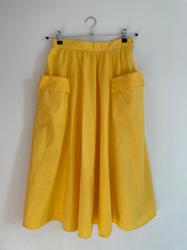 Yellow Midi Skirt