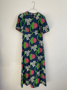 Strawberry Print Cotton Dress