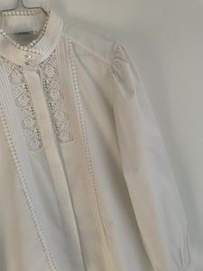 White lace shirt