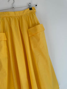 Yellow Midi Skirt