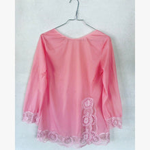 Load image into Gallery viewer, Pink Semi Sheer Pajamas