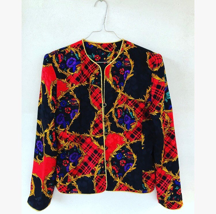 Print Silk Jacket