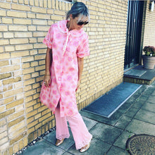 Load image into Gallery viewer, Pink Semi Sheer Pajamas