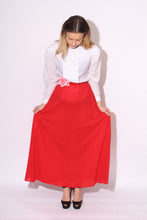 Load image into Gallery viewer, Red Maxi Skirt