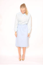 Load image into Gallery viewer, Iceblue 70s Dress with Bowtie