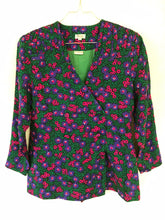 Load image into Gallery viewer, Floral Print Silk Jacket