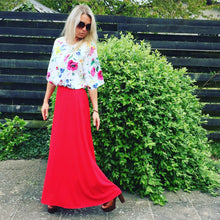 Load image into Gallery viewer, Red Maxi Skirt