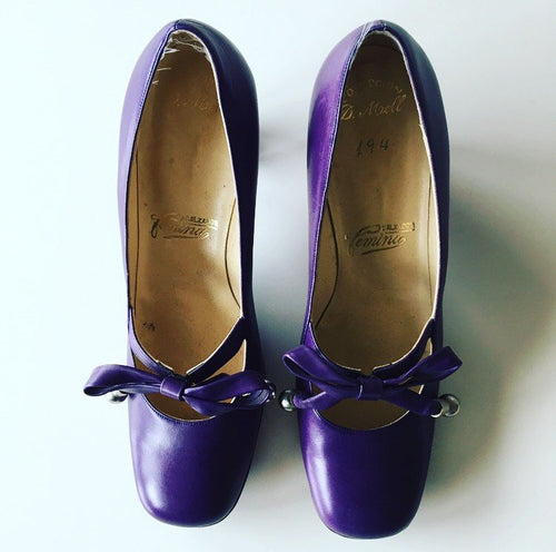 Purple Mary Janes