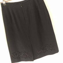 Load image into Gallery viewer, Black Beaded Mini Skirt