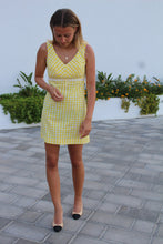 Load image into Gallery viewer, Gingham Short Summer 60&#39;s Dress