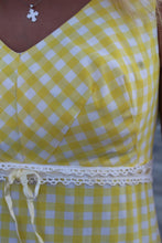 Load image into Gallery viewer, Gingham Short Summer 60&#39;s Dress