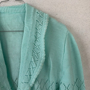 Mint Green Knit Cardigan