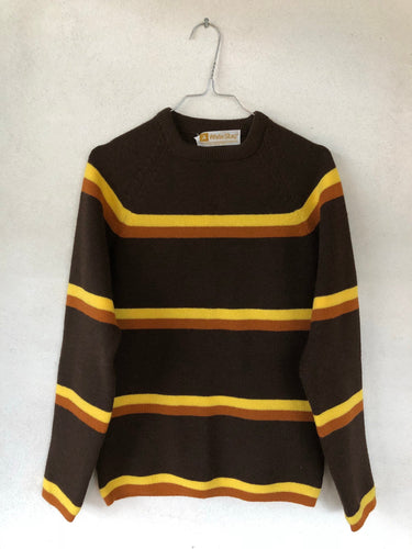 Brown Yellow Orange Knit