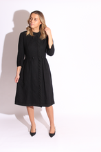 Load image into Gallery viewer, Dark Grey 60s Wool Dress